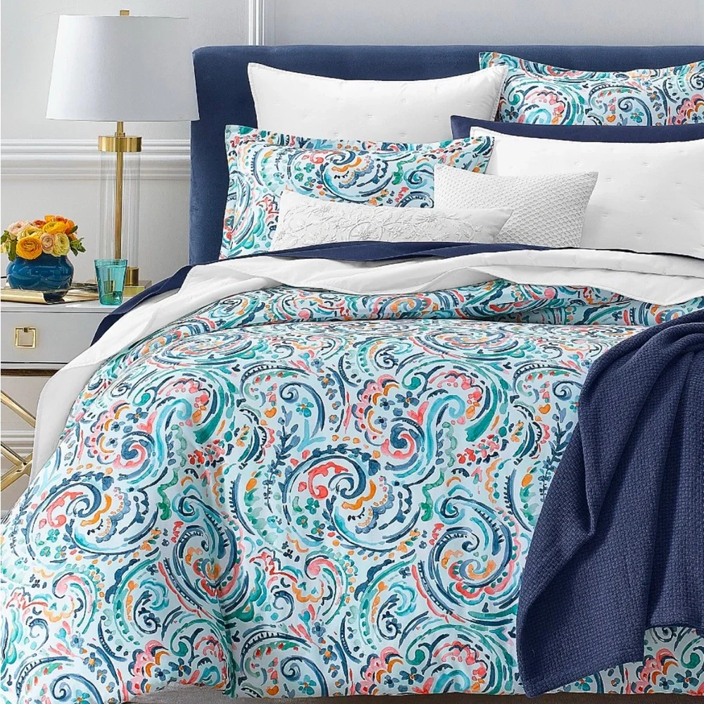 SKY Ophelia King Duvet Cover & 2King Pillow Shams Bloomingdale's New in Box $350
